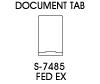S-7485, S7485 Document Tab Roll Label